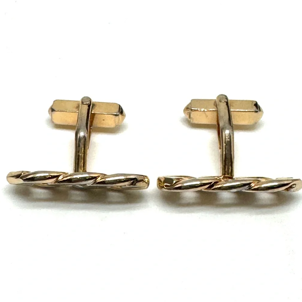 SWANK Vintage Goldtone Curb Chain Link Cufflinks